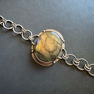 Elegant Labradorite Bracelet Sterling Silver